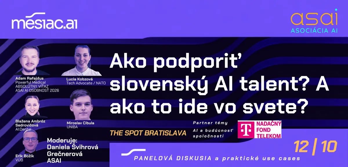 Panelová diskusia Ako podporiť slovenský AI talent? A ako to ide vo svete?