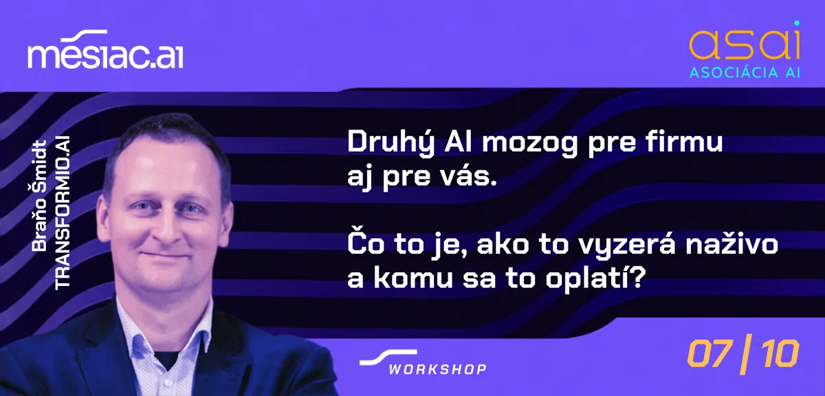 Branislav Šmidt – workshop Druhý AI mozog pre firmu aj pre vás