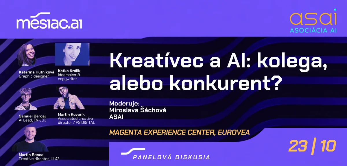 Panelová diskusia Kreatívec a AI: kolega, alebo konkurent?