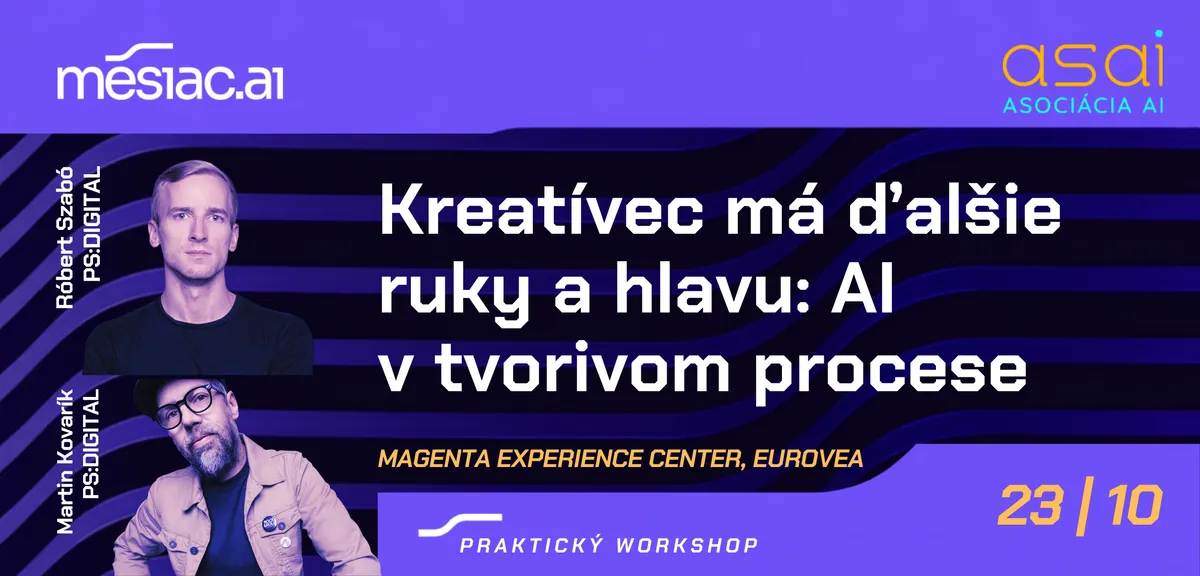 Workshop Kreatívec má ďalšie ruky a hlavu: AI v tvorivom procese
