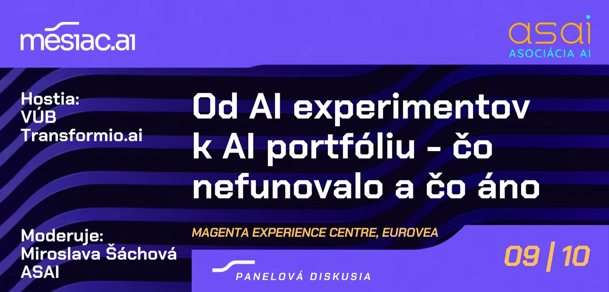 Panelová diskusia Od AI experimentov k AI portfóliu